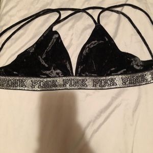 PINK velvet bra